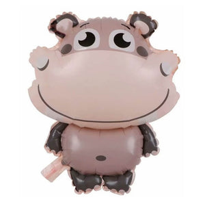 Cute Hippopotamus Shaped Foil Balloon