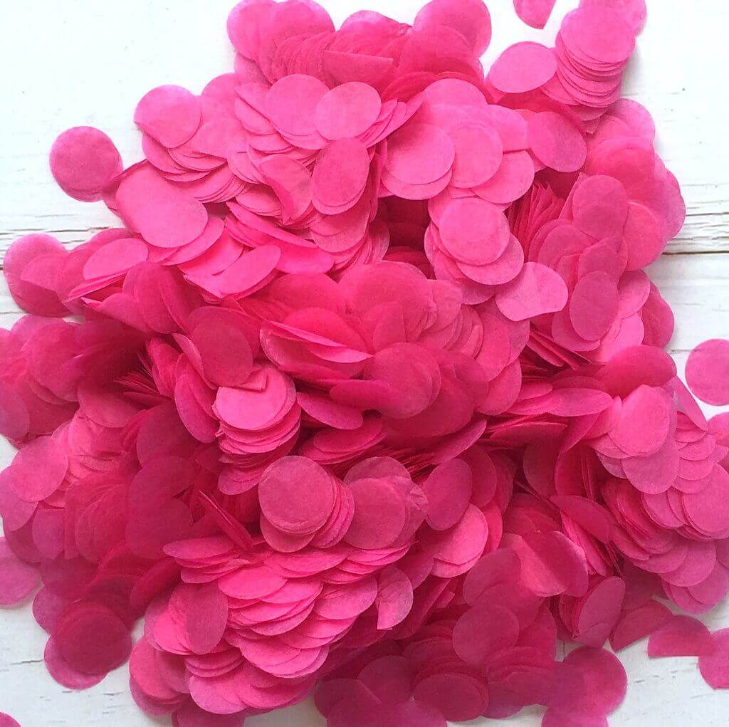 Online Party Supplies Australia 20g Hot Pink Round Circle Tissue Paper Party Confetti Table Scatters
