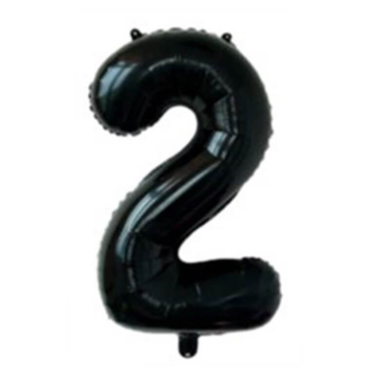 jumbo 40inch Black Number 2 Foil Balloons Party Balloons Decorations