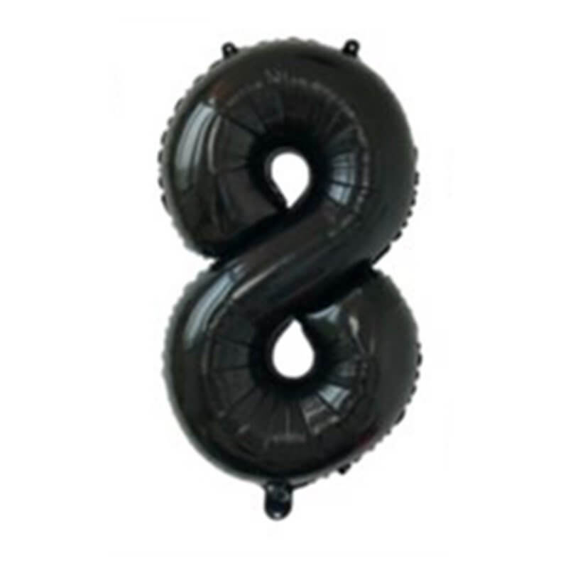 jumbo 40inch Black Number 8 Foil Balloons Party Balloons Decorations