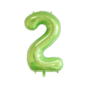 40" Jumbo Green 0-9 Number Foil Balloons number 2