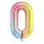 40" Jumbo Iridescent Rainbow Ombre Number 0-9 Foil Balloon