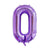 40" Jumbo Purple 0-9 Number Foil Balloons
