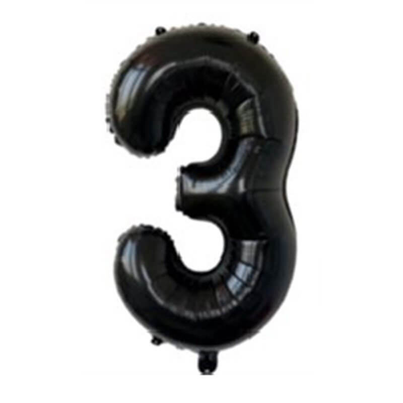 jumbo 40inch Black Number 3 Foil Balloons Party Balloons Decorations