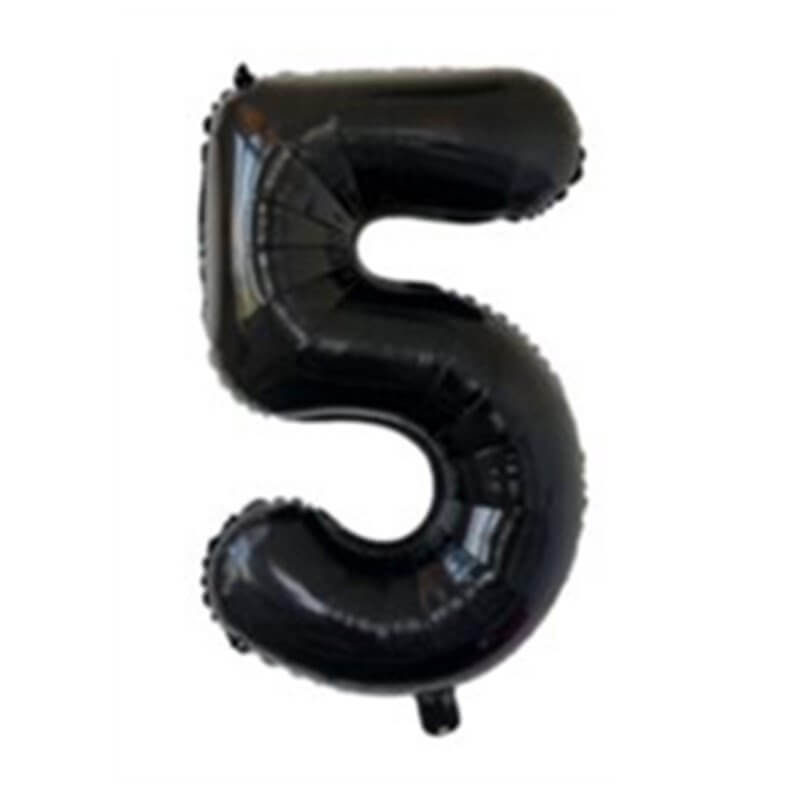 jumbo 40inch Black Number 5 Foil Balloons Party Balloons Decorations