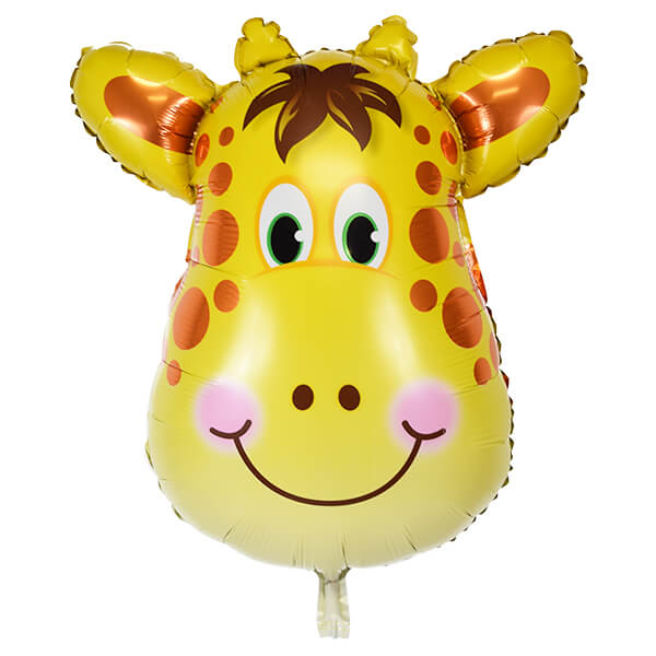 Big Giraffe Head Foil Balloon Safari animal theme party decorations