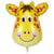 Big Giraffe Head Foil Balloon Safari animal theme party decorations