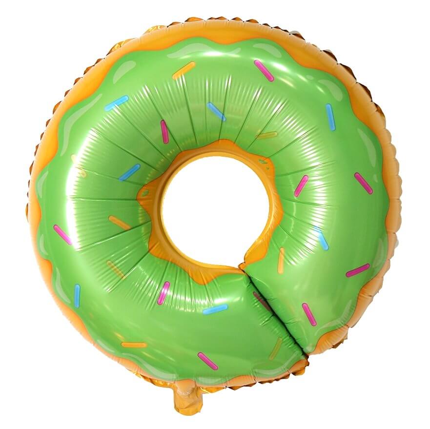 Jumbo Green Donut Shaped Foil Balloon