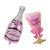 37" Jumbo Pink Happy Birthday Wine Goblet & Celebrate Champagne Bottle Balloon Set of 2