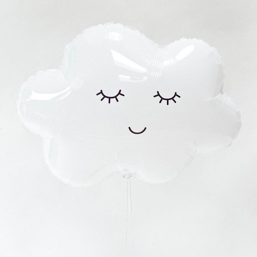 Giant Sleeping White Cloud Shaped Foil Balloon