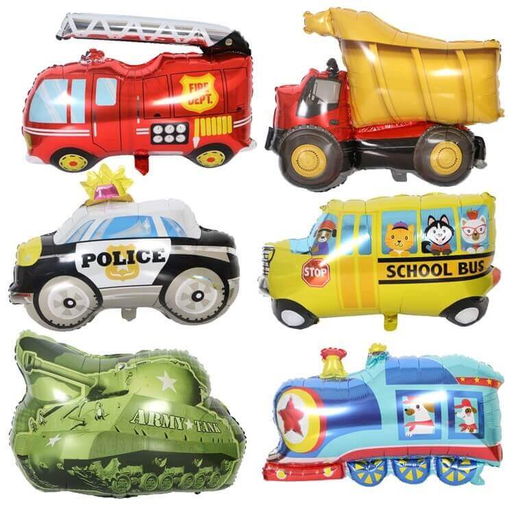Jumbo Vehicle Car Shaped Helium Foil Balloon for construction theme kids party decor