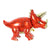 Large 4D Freestanding Red Triceratops Dinosaur Foil Balloon