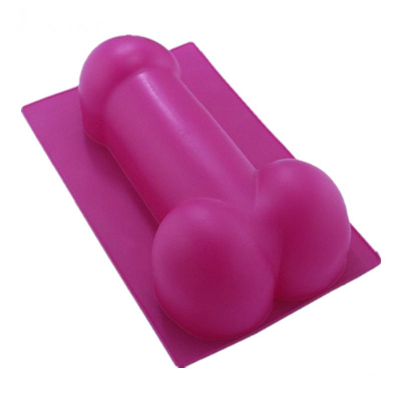 Large Pink Penis Shaped Silicon Bachelorette Cake Mold - Online Party Supplies