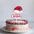 Acrylic Red Santa Hat Merry Christmas Cake Topper