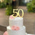 Acrylic Gold Mirror Number 50 Birthday Cake Topper