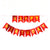Laser Glitter Red Happy Birthday Paper Bunting