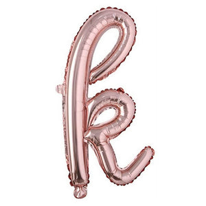 Rose Gold A-Z Lowercase Alphabet Letter Foil Balloons - Letter h