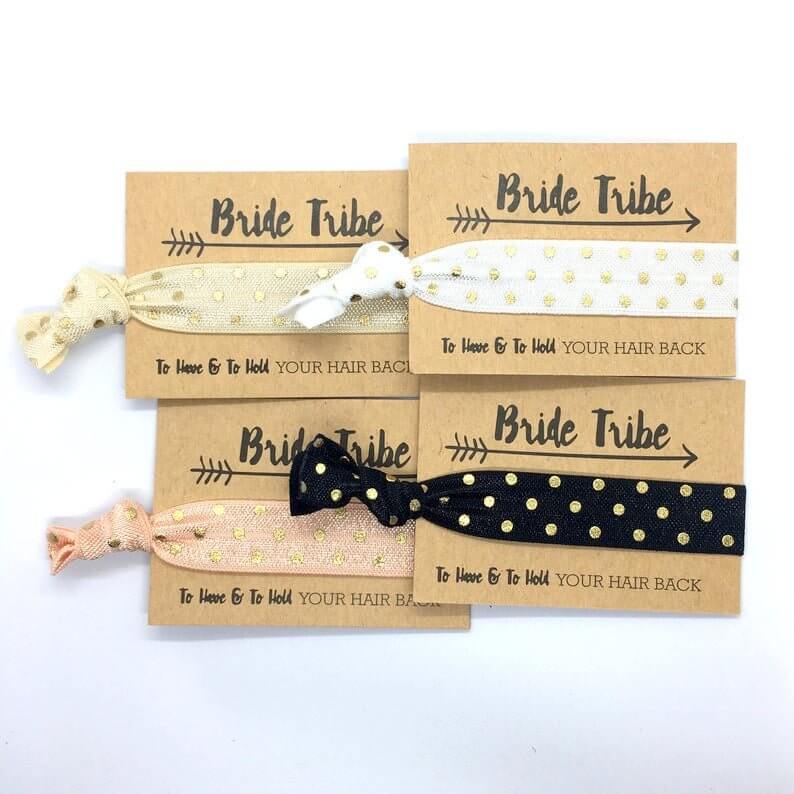 Online Party Supplies Gold Dot Bridal Hair Tie Bridal Wristbands Bracelets Headpieces