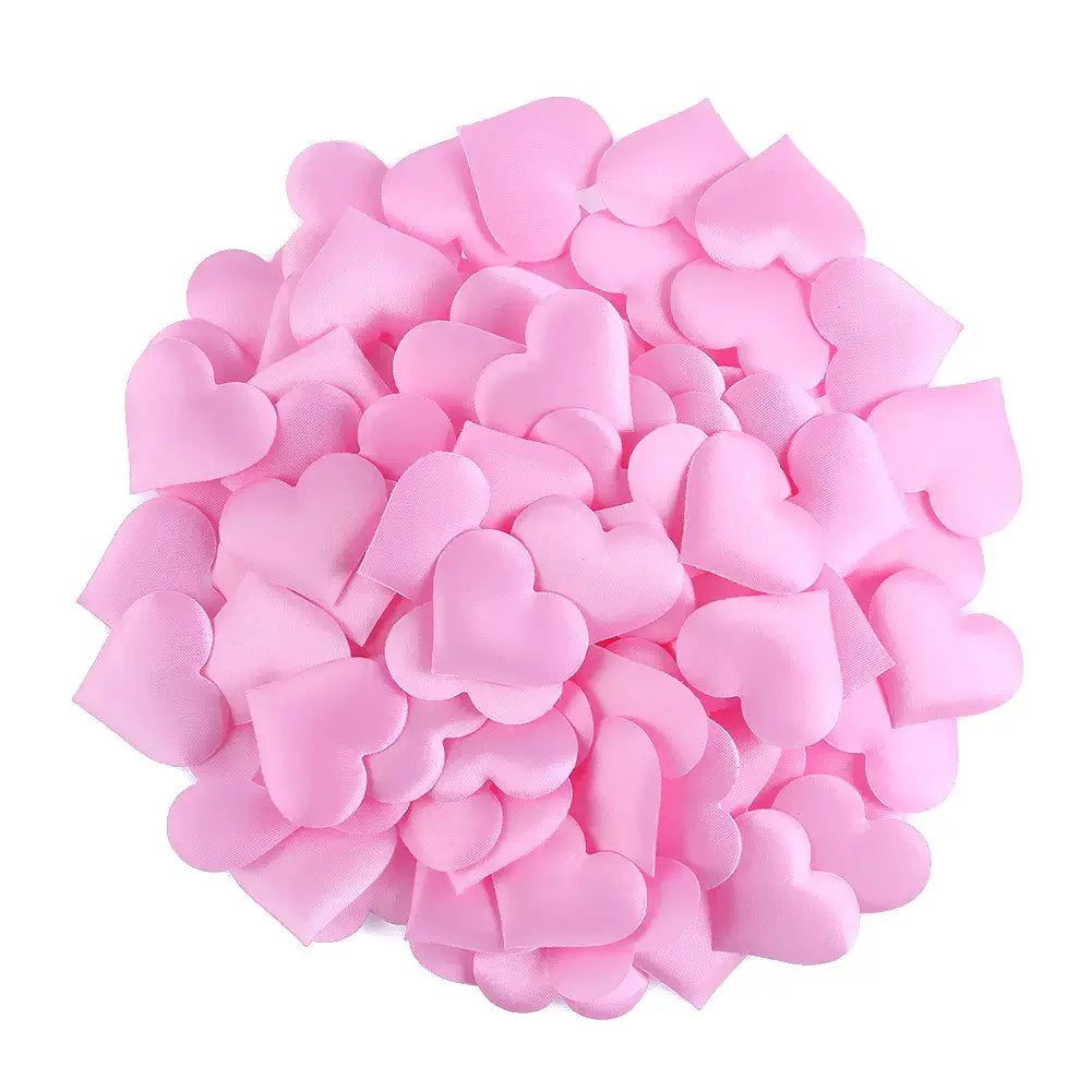 Heart Fabric Confetti Table Scatters - Light Pink