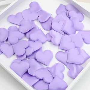 Heart Fabric Confetti Table Scatters - Lilac