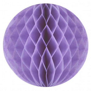 Decorative Lilac Light Purple Paper Honeycomb Ball