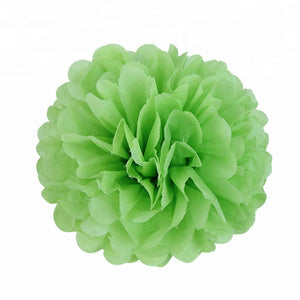 lime green Tissue Paper Pom Poms Pompoms Balls Flowers Party Hanging Decorations