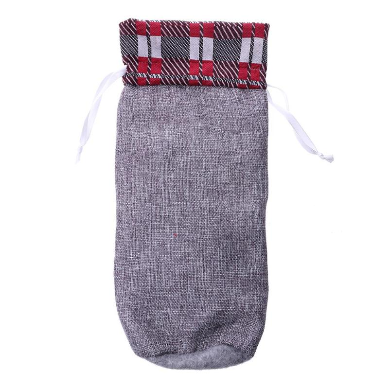 European Style Scandinavian Santa Woodland Santa Claus Christmas Wine Bottle Cover - Online Party Supplies