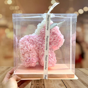 Luxury Everlasting Rose Unicorn with Gift Box - Baby Pink