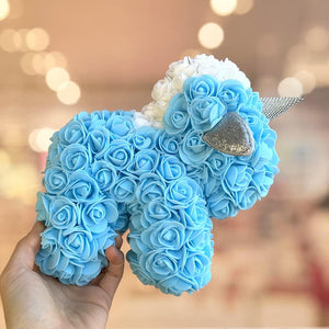 Luxury Everlasting Rose Unicorn with Gift Box - Blue