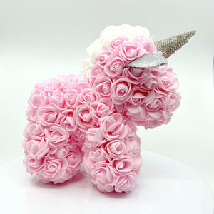 Luxury Everlasting Rose Unicorn with Gift Box - Pink