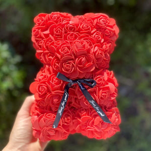 Luxury Everlasting red Rose Teddy Bear with Gift Box
