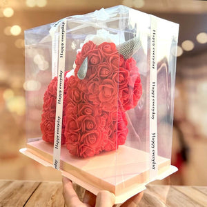 Luxury Everlasting Rose Unicorn with Gift Box - Red