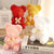 Luxury Everlasting Pearl Teddy Bear with Round Gift Box - Red