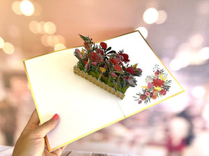 Luxury Australian Native Flower & Animal Origami Pop Up Greeting Card