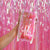 1m x 2m Iridescent Pink Foil Fringe Curtain