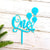 Matte Blue Acrylic 'One' Balloon Birthday Cake Topper - Online Party Supplies