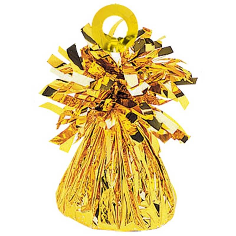 Amscan Small Foil Balloon Weight - Gold