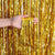 Metallic Gold Wave Tinsel Foil Fringe Rain Curtain