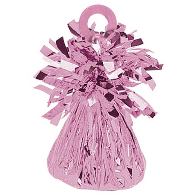 Amscan Small Foil Balloon Weight - Metallic Pink