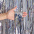 Metallic Silver Wave Tinsel Foil Fringe Rain Curtain