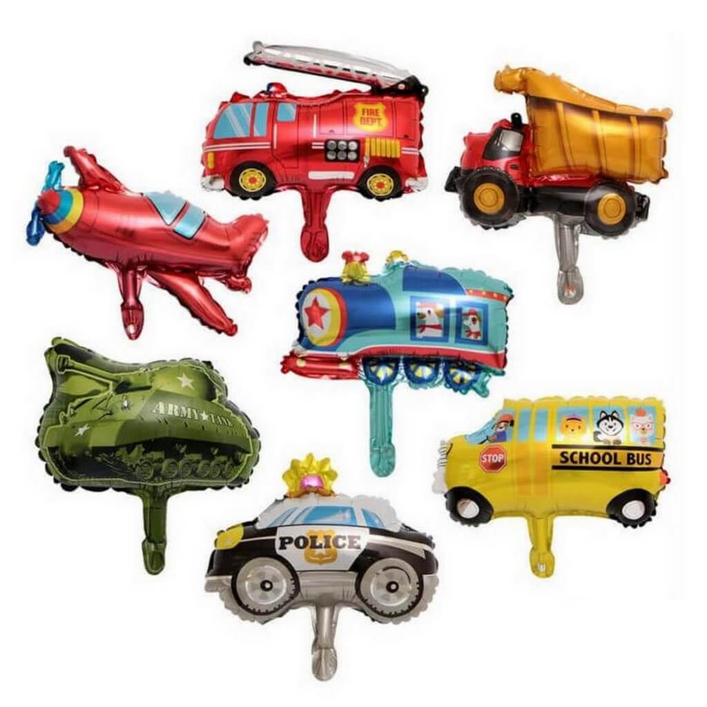 Online Party Supplies Mini Transportation Vehicle Shaped Foil Balloon