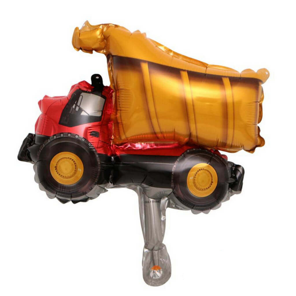 Online Party Supplies Mini Dumper Dump Truck Shaped Construction Party Foil Balloon
