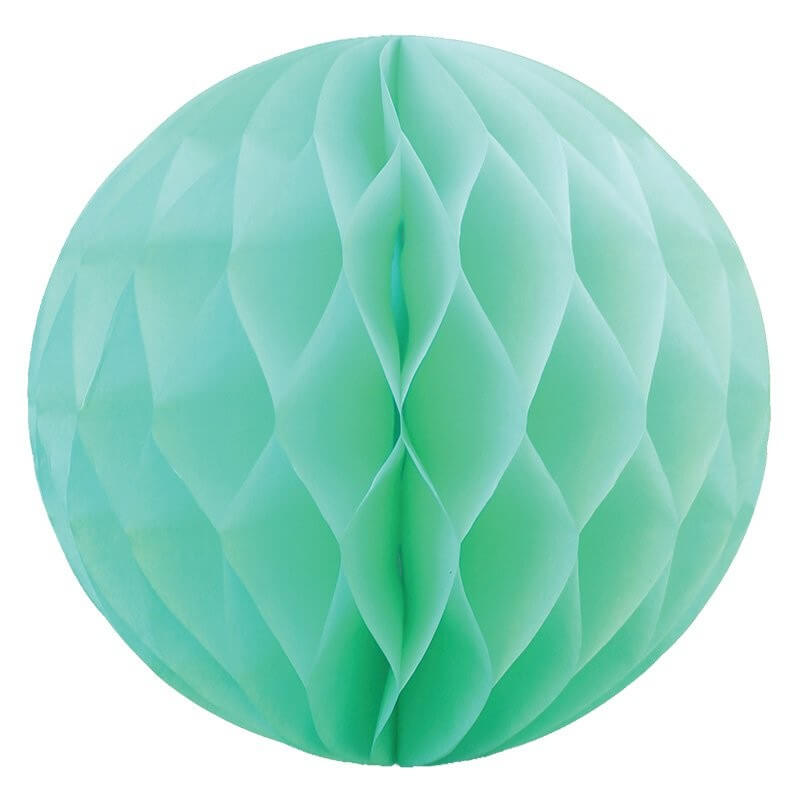 Decorative Mint Green Paper Honeycomb Ball