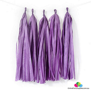 Multicoloured Tissue Paper and Foil Tassel Garlands - Online Party Supplies