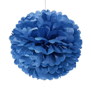 navy blue Tissue Paper Pom Poms Pompoms Balls Flowers Party Hanging Decorations
