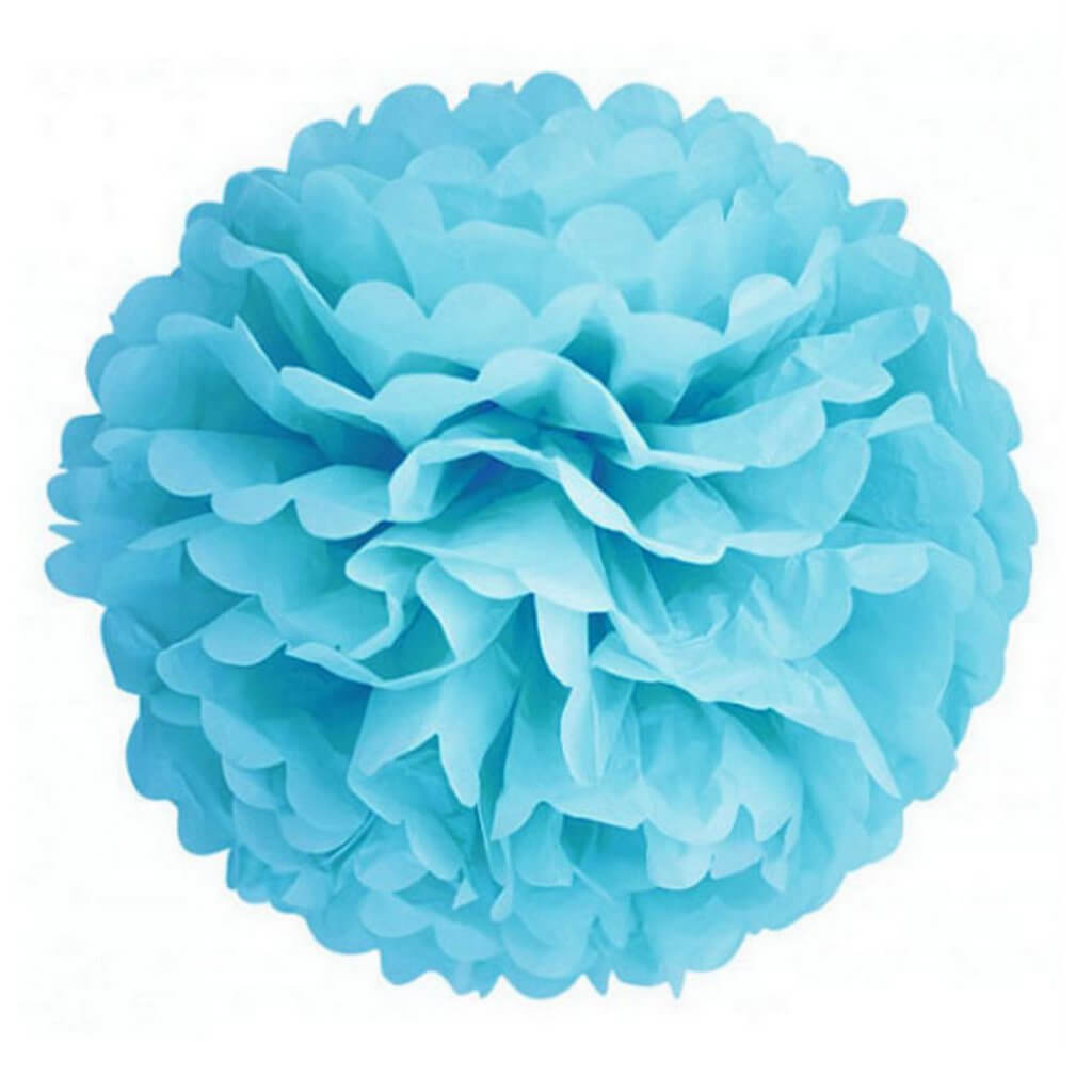 ocean blue Tissue Paper Pom Poms Pompoms Balls Flowers Party Hanging Decorations