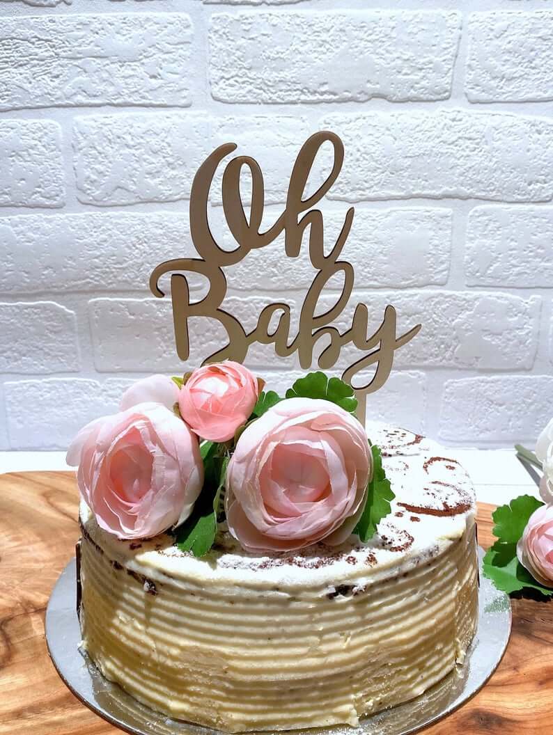 Happy Anniversary' Wooden Cake Topper