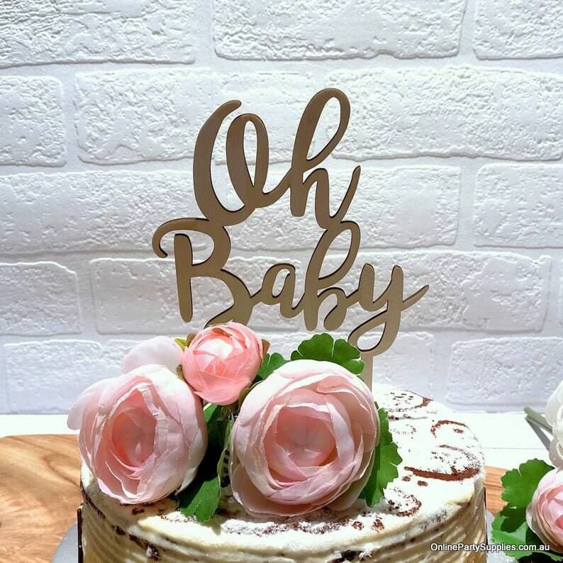 Baby in Bloom Cake Topper - Party Supplies - PartyLady