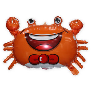 Jumbo Orange Sea Crab Shaped Foil Balloon
