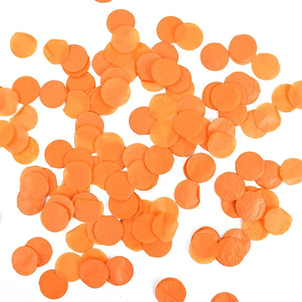 20g 1.5cm Circle Tissue Paper Party Confetti Dots - Orange